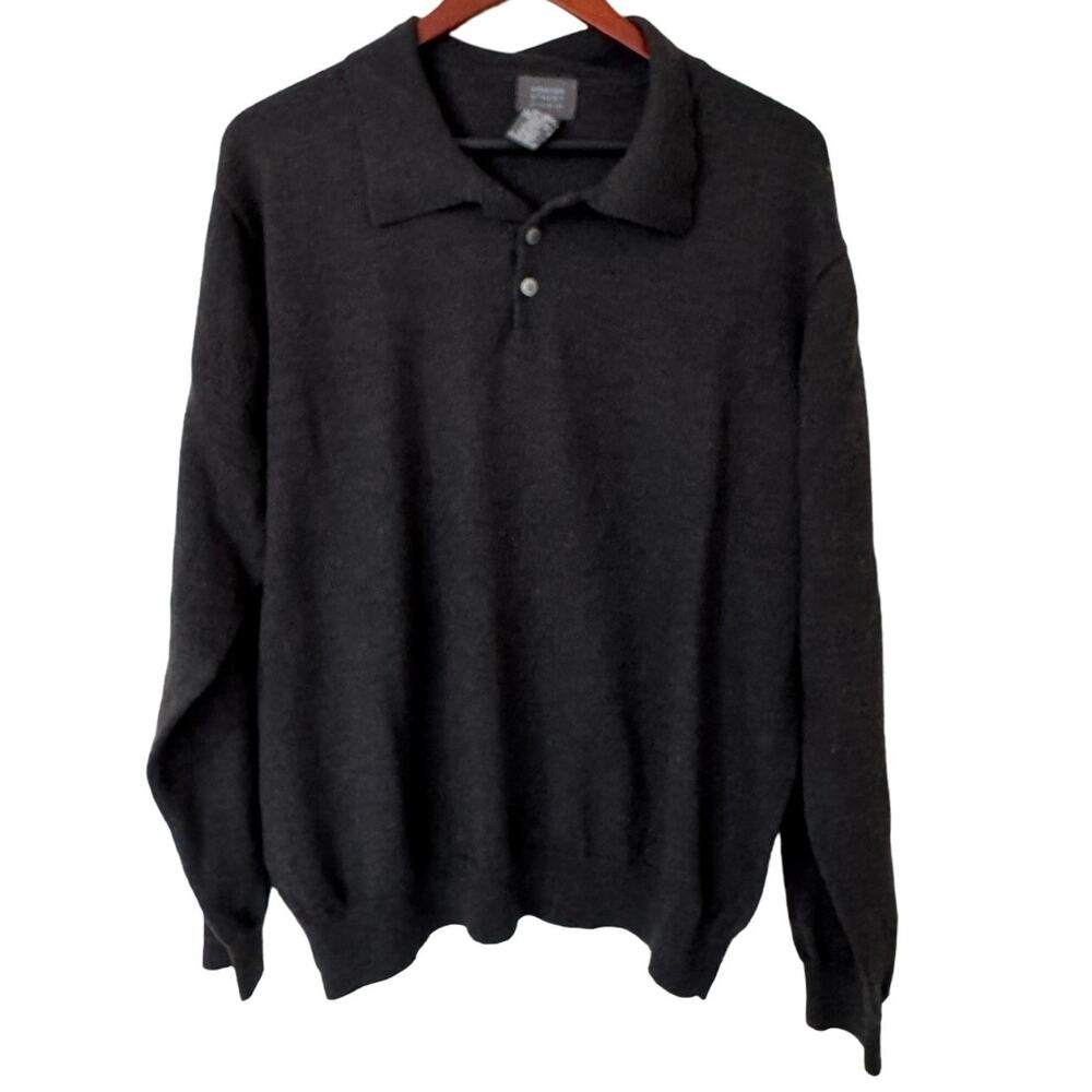 Mercer Street Studio Gray 100%‎ Wool Long Sleeve Sweater Size XL
